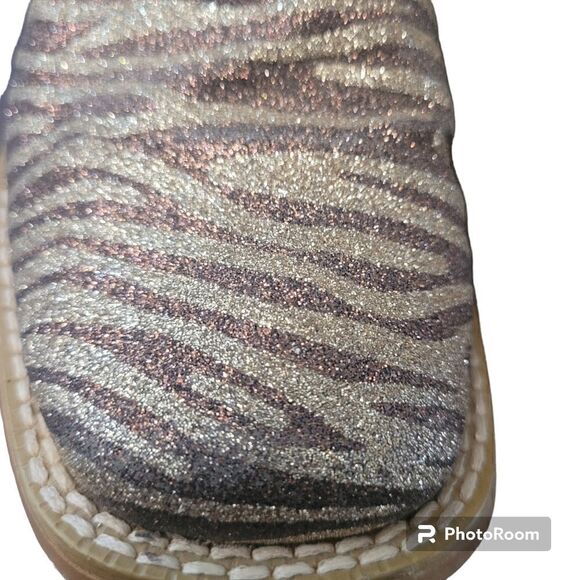 Roper Gold and bronze zebra cowgirl boots - Picture 2 of 5